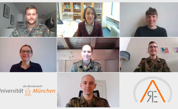 Per Videokonferenz bieten Studierende der Universität der Bundeswehr Lernhilfe an. 